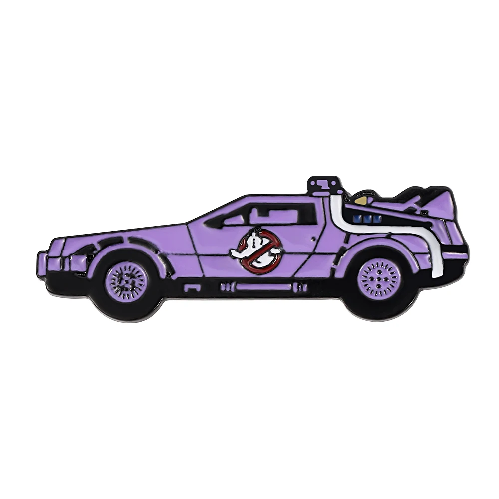 Broche Delorean Tendance « Retour vers le futur » pour les fans de voyages dans le temps et l'espace, accessoire de style, badges en émail pour revers, épingles mignonnes pour sacs à dos