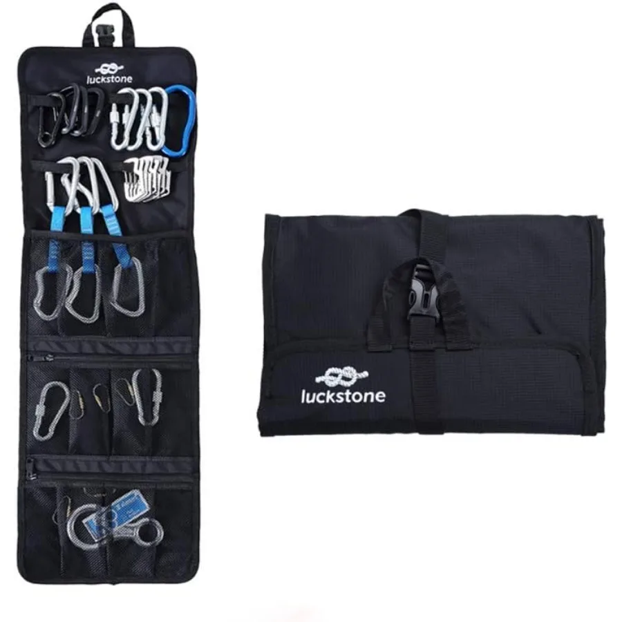Складная водонепроницаемая сумка для хранения снаряжения для скалолазания с DRing для быстросъемки и карабина, переноска из ткани Оксфорд 420D