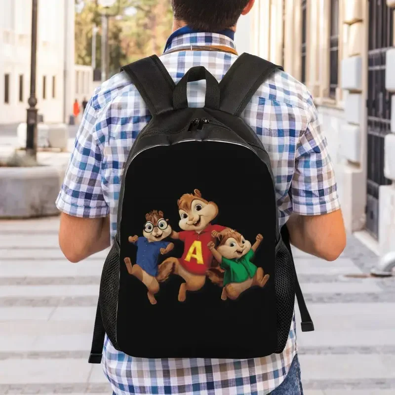 Benutzer definierte Alvin Sevilla Anime Rucksack für Mädchen Jungen Theodore Simon Cartoon College School Reisetaschen Bücher tasche passt 15 Zoll Laptop