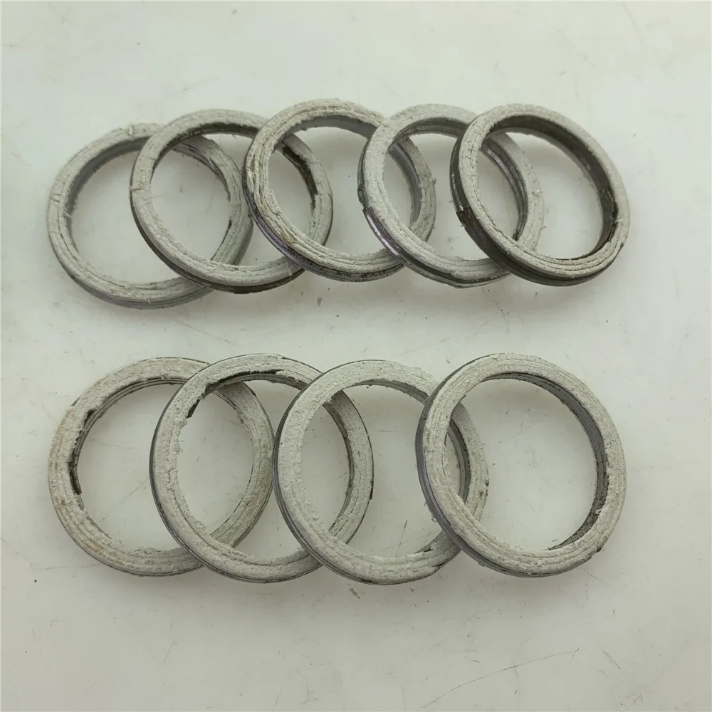 6PCS For GN125 GS150 GN250 motorcycle exhaust pipe O-type gasket installed in cylinder head between exhaust port and  inlet