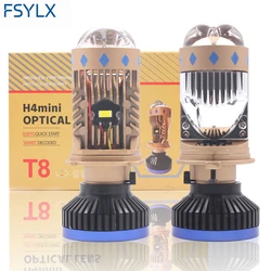 T8 Pro Headlights High Low Beam140w 32000lm H4 LED Projector Lens Car Lamp Bulbs Bi Led Headlight LED Light H4