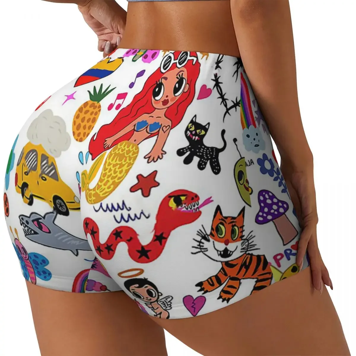 Custom Karol G Manana Sera Bonito Women Gym Workout Running Shorts Athletic Volleyball Biker Yoga Shorts