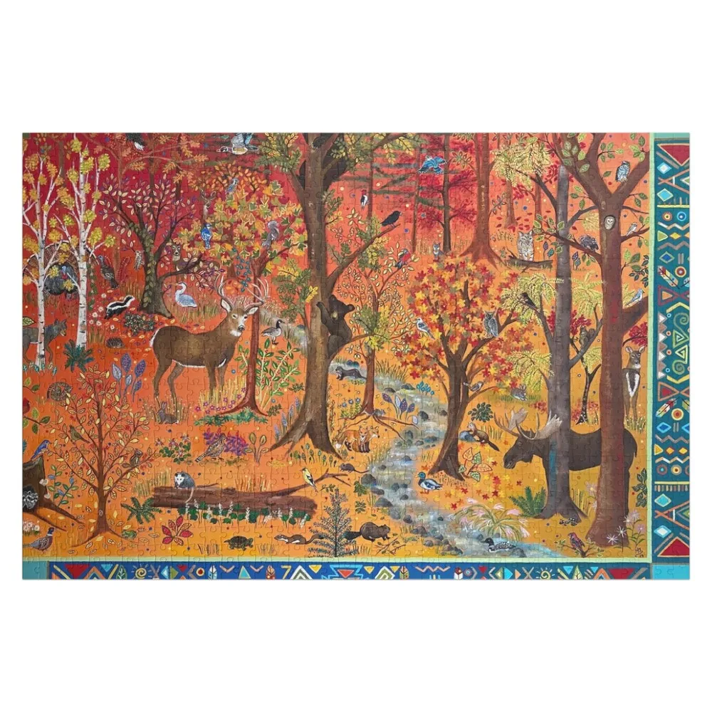 

Enchanted Forest Jigsaw Puzzle Wood Adults Baby Toy Wooden Compositions For Children Puzzle