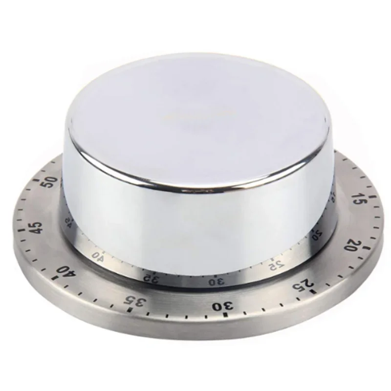 60 Minutes Kitchen Timer with Magnetic Base Kitchen Gadgets Cooking Tools Stainless Steel Kitchen Timer