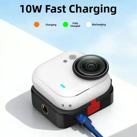 Camera Magnetic Charging Base 450mAh Multi-functional Portable Charging Dock  For Insta360 GO Ultra Camera Charge Accessories