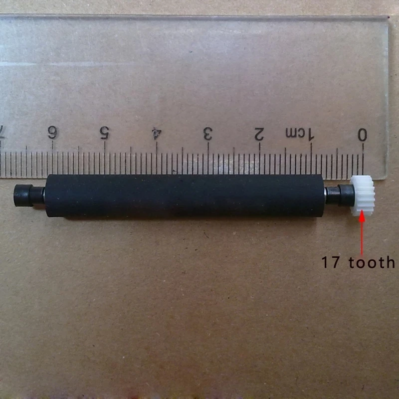 Rubber Roller for FTP-628MCL101 POS58GP 628 58GK 58MK POS Printer Platen Roller 17-Tooth Gears