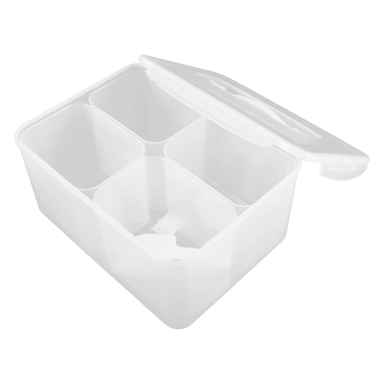 

8L 4 Compartment Food Storage Container Large Capacity Sealed ganizer Bins Grains Tea Snacks Pantry Box
