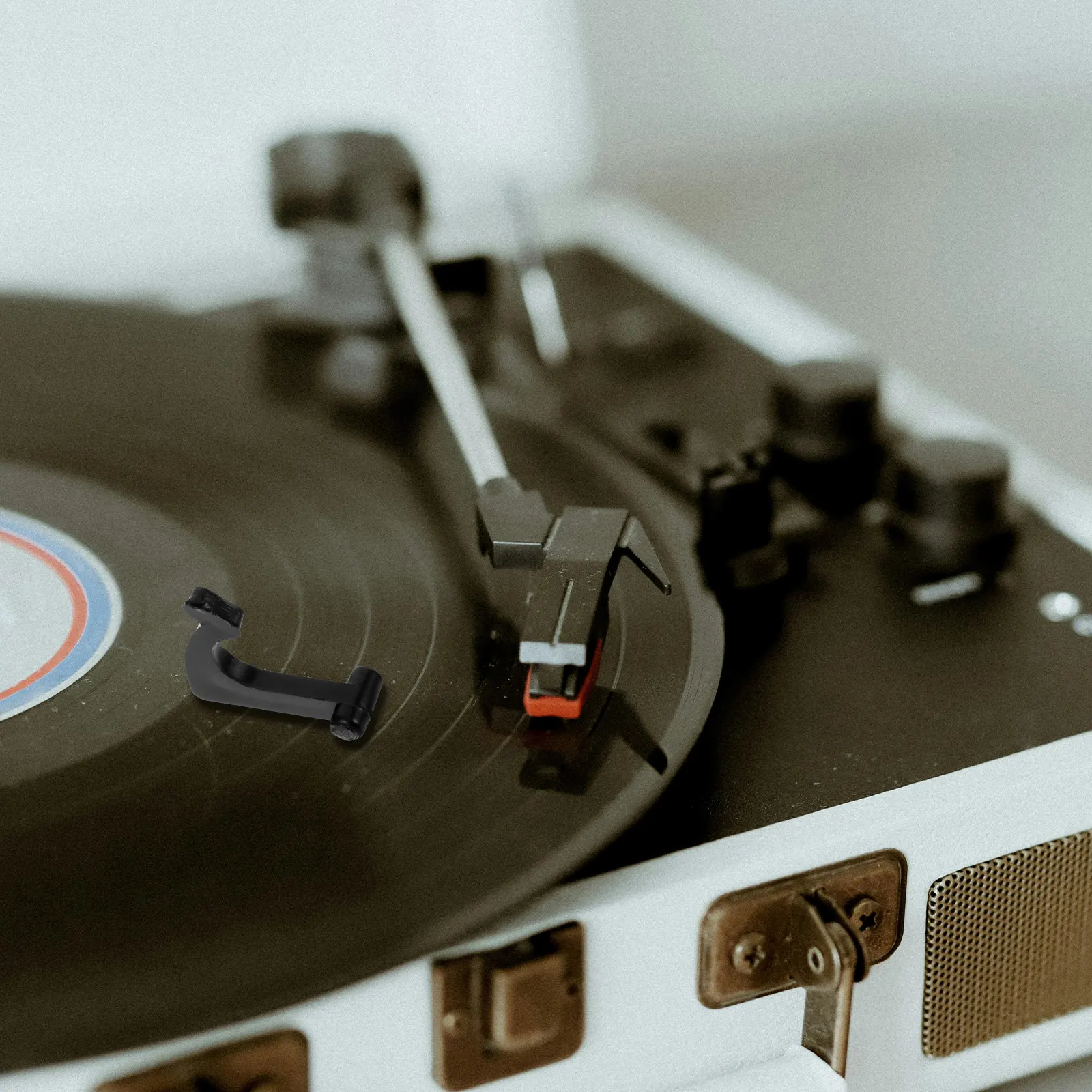 4Pcs Record Player Arm Clips Holder Vinyl Holder For Home Audio System Turntable Iron Fixer Secure Tonearm Support