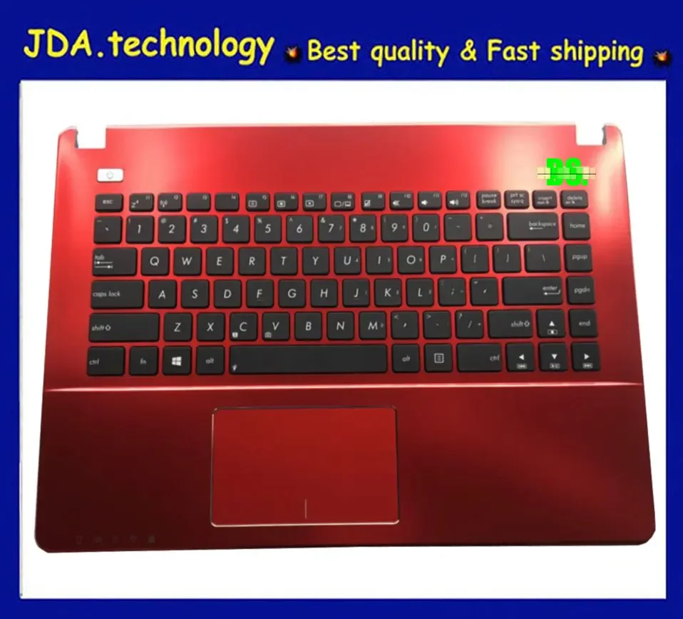 MEIARROW    95%New/Orig top case For Asus A450 X450 X450C X450V Y481C F450 palmrest US keyboard upper cover,Red