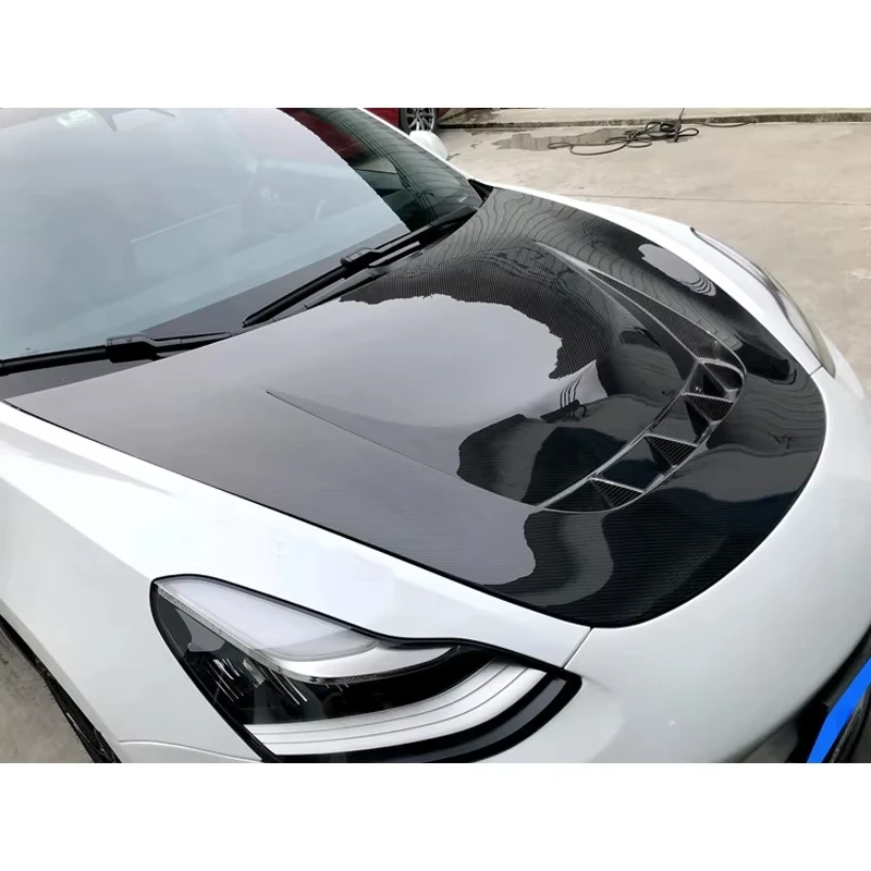 Factory Customization Carbon Fiber Engine Hood for Model 3  Car Hood Car Hood Cover