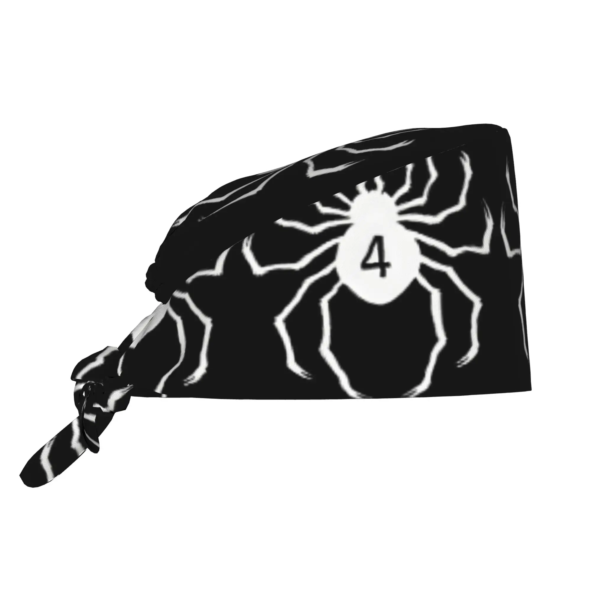 Custom HXH Spider Working Cap Surgical Hats Women Men Cartoon  Operating Room Cap Nursing Cap Lab Works Hat