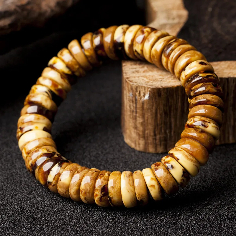 

Old Beeswax Bracelet Amber for Men and Women with The Same Paragraph Fine Jewelry Bracelets