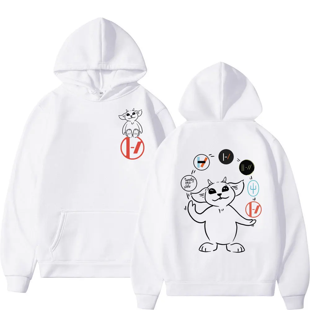 Twenty One Pilots Bands Logo Graphic Hoodie Rock Hip Hop Vintage Hooded Sweatshirts Men Women Fashion Casual Oversized Pullovers