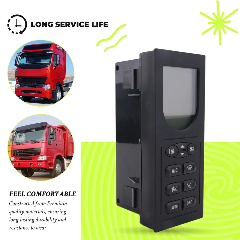 

AB96-For Sinotruck Howo A7 Car Accessories Heater Control Panel Air Conditioning System Air Conditioning Switch WG1664820003