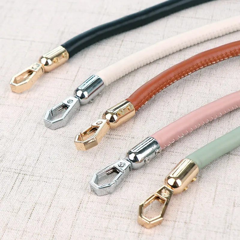 Pu Leather Bag Belt Gold Chain Buckle Handle Handbag Strap Lady 30/40/60/115cm Bag Belts Handles Shoulder Bag Straps Replacement