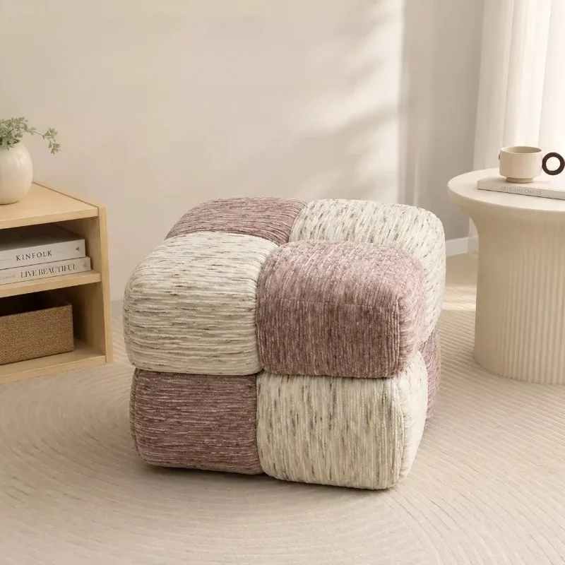 Kids' Rolling Floor Chair Cute Luxury Bench Design Sofa Foot Stool Upholstered Portable Muebles Para La Sala Furniture Home