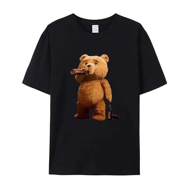 في صيف 2025، يتميز هذا القميص العصري بيرة شرب الدب اللطيفة، وهي فضفاضة ومتعددة الاستخدامات لكل من الرجال والنساء