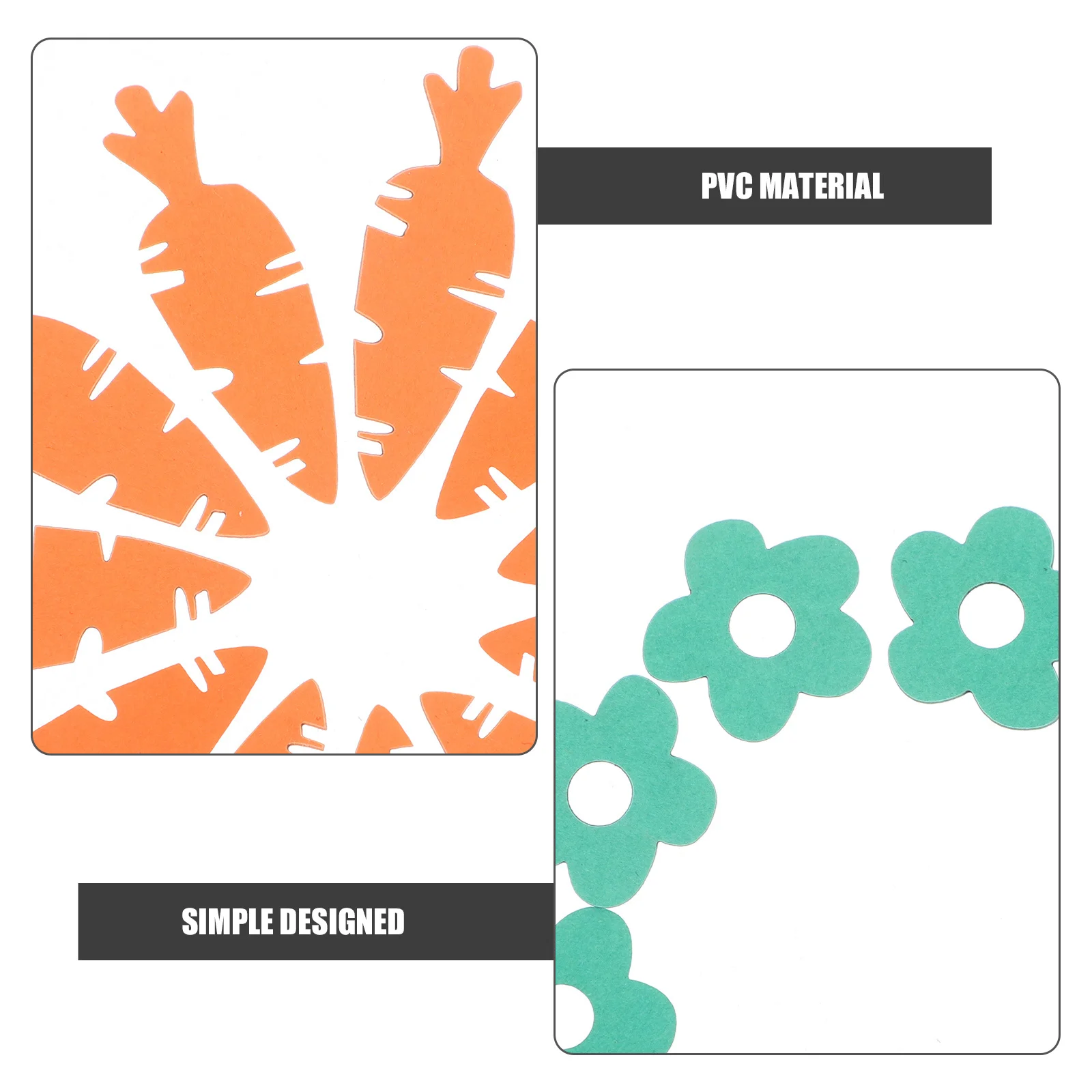 

200Pcs Easter Confetti Plastic Party Decoration Easter Table Scatter Bunny Shapes Festival Confetti Supplies Home Ornament