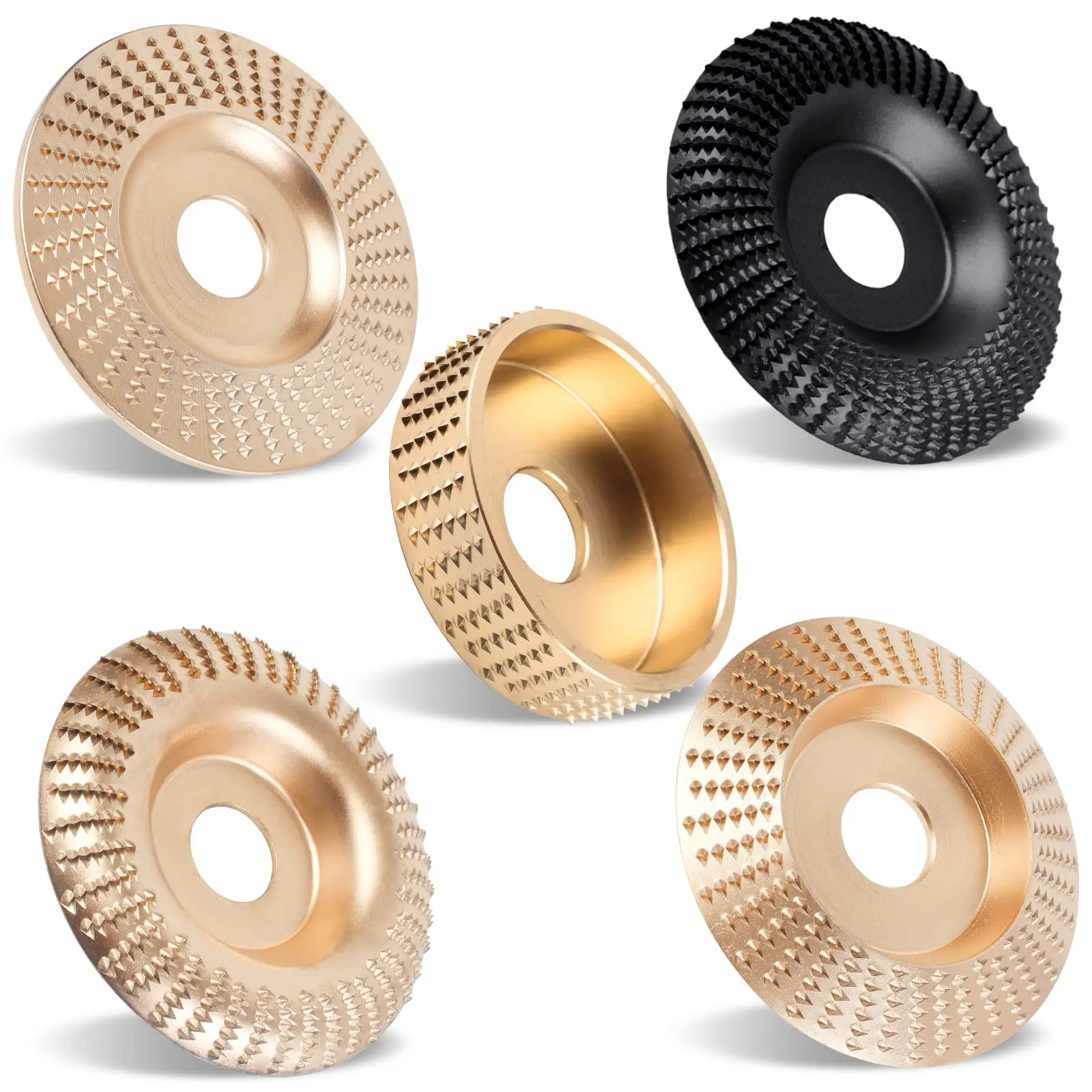 100 mm/85 mm Flachschleifscheibe mit Abflanken, Lochschleifscheibe, Rotations-Schleifscheibe, Holzschnitzwerkzeug, Schleifscheibe für Winkelschleifer