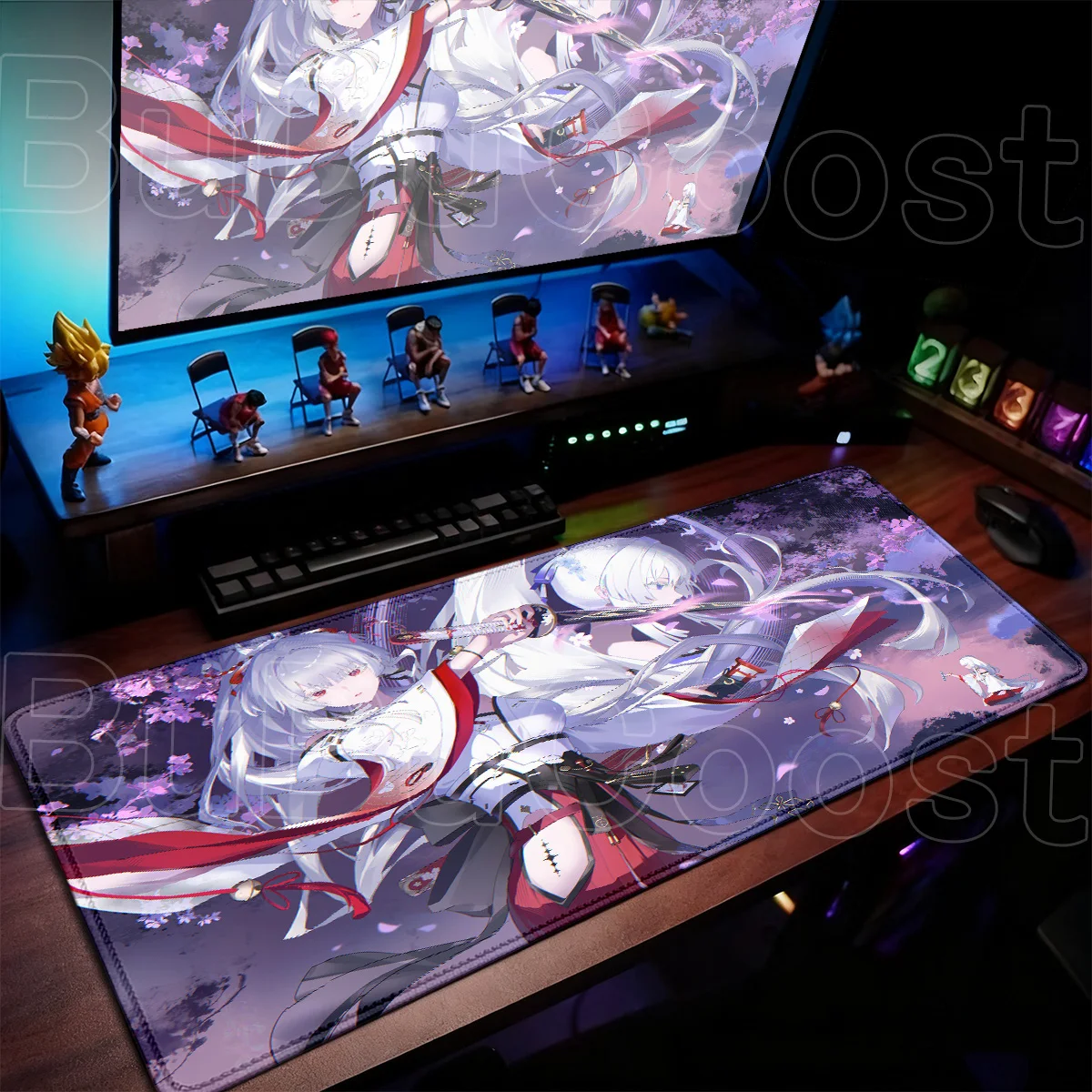 Computer Gaming Keyboard Mouse Mat XXL Rubber HD Printing Table Carpet Hot Wuthering Waves Cute Girl Hiyuki Speed Anime Mousepad