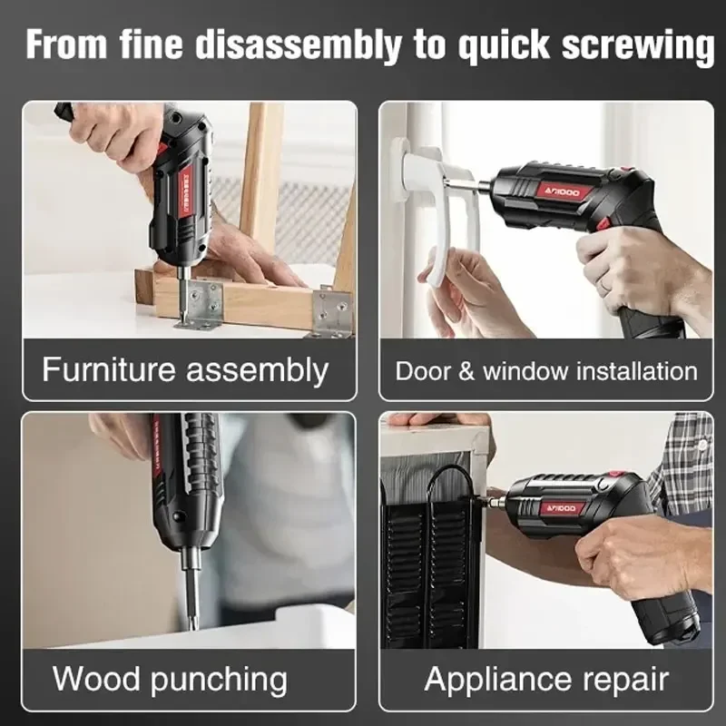 4.2V Electric Drill Cordless Power Tools Set Household Maintenance Repair 1800mAh Lithium Battery Mini Household Screwdriver image 5