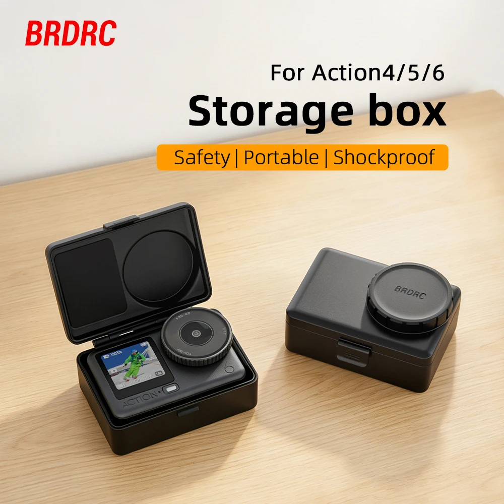 BRDRC Tragetasche für DJI Action 6 5 Pro 4 3 Kamera, Aufbewahrung, sturzsichere Schutzhülle, tragbares Reisezubehör – Detail 1