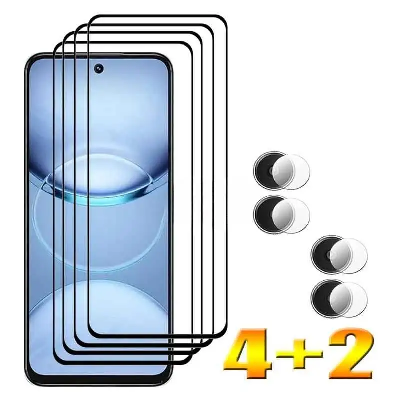 

9H Tempered For Infinix Smart 9 Screen Protector Anti-Scratch Front Glass And Soft Fiber Lens Film
