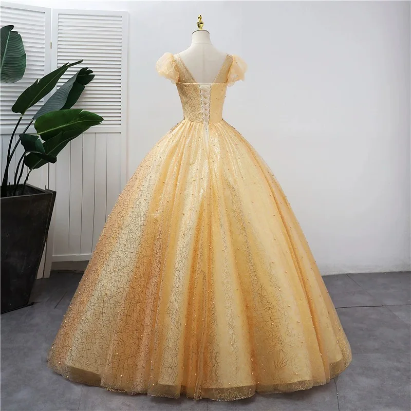 فستان أداء الامتحان الفني للطلاب فستان سهرة ملون أنثى صوت الموسيقى الجمال المضيف بنغ بنغ فستان سهرة البيانو المضيف استوديو