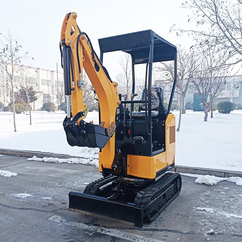 Factory wholesale mini small Chinese excavator 1.2 tons free thumb mini crawler excavator for sale