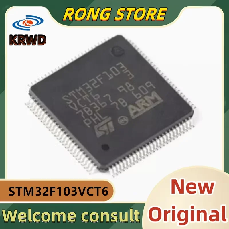 5PCS STM32F103 VCT6 New and Original Chip IC STM32F103VCT6 STM32F103 LQFP-100