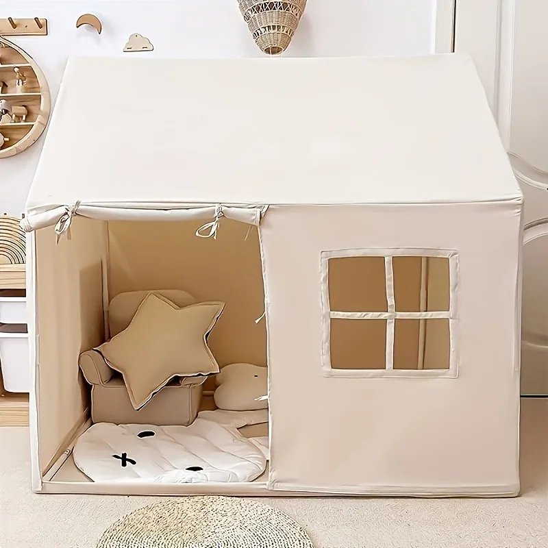 A Game Tent with a Bottom Mat a Large Amusement Park with a Window Easy to Clean And Can Be Placed Indoors Or Outdoors Freely