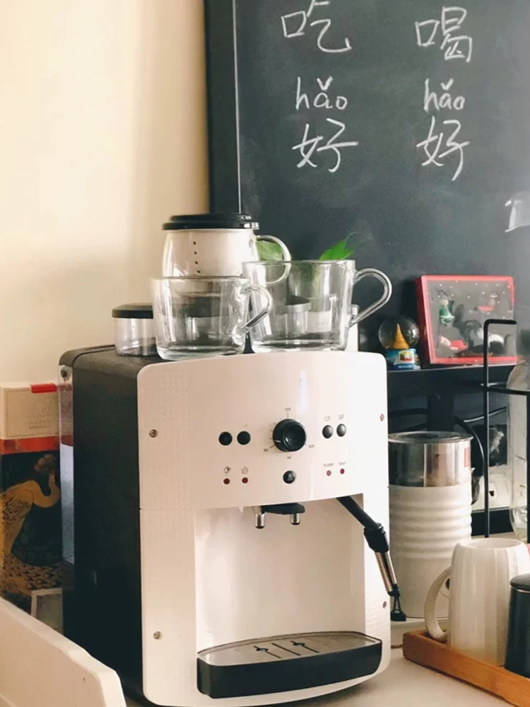 Household Small Automatic Grinding Coffee Machine Italian Frothed Milk Office