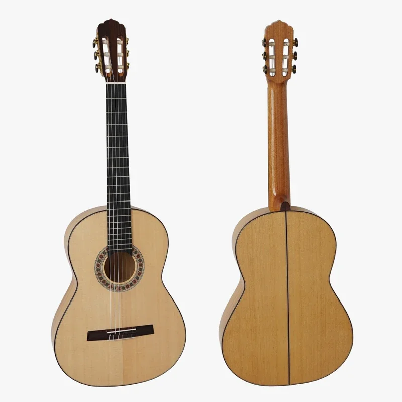 China Aiersi All Solid Professional Replica Santos Hernandez Flamenco Negra Classical Guitar Stringed Instruments