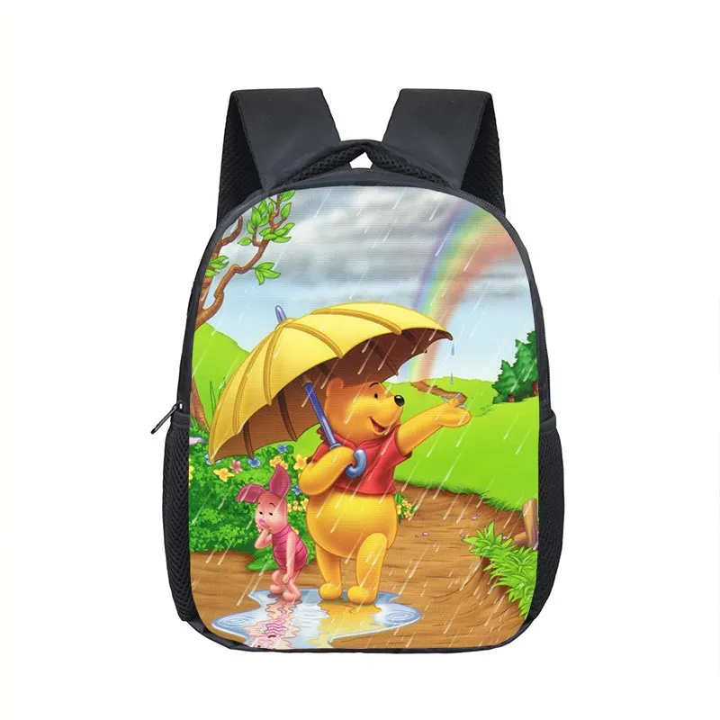 12 inch Winnie the Pooh Infantile Small Backpack for Kids Baby Cute School Bags Children Gift Primary School Bookbag Mochila