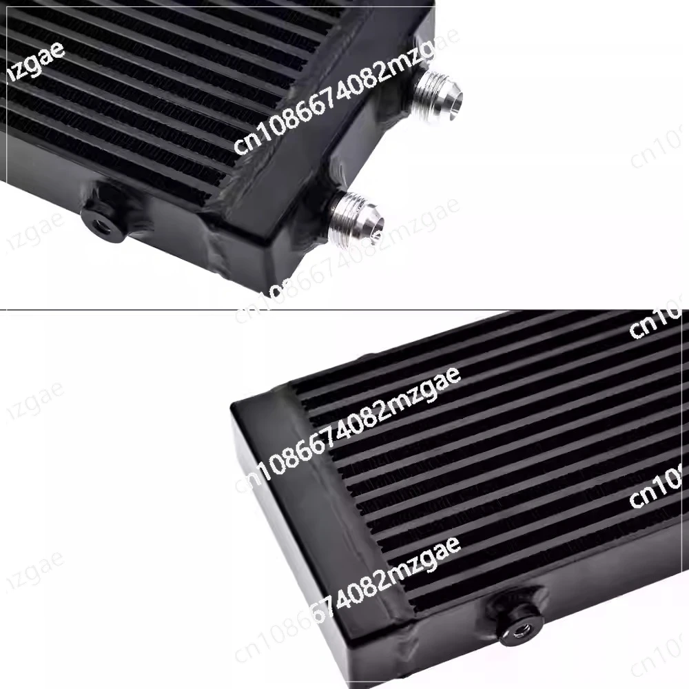 العالمي المتوسطة بار ولوحة المزدوج تمرير مبرد الزيت الأساسية: 14 "x 5.5" x 1.58" أسود/فضي 1 قطعة S/M/L 1 قطعة