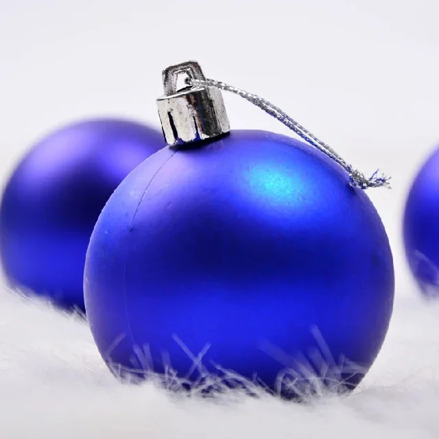 6cm sapphire matte big Christmas ball Christmas tree window shopping mall decoration pendant ornaments