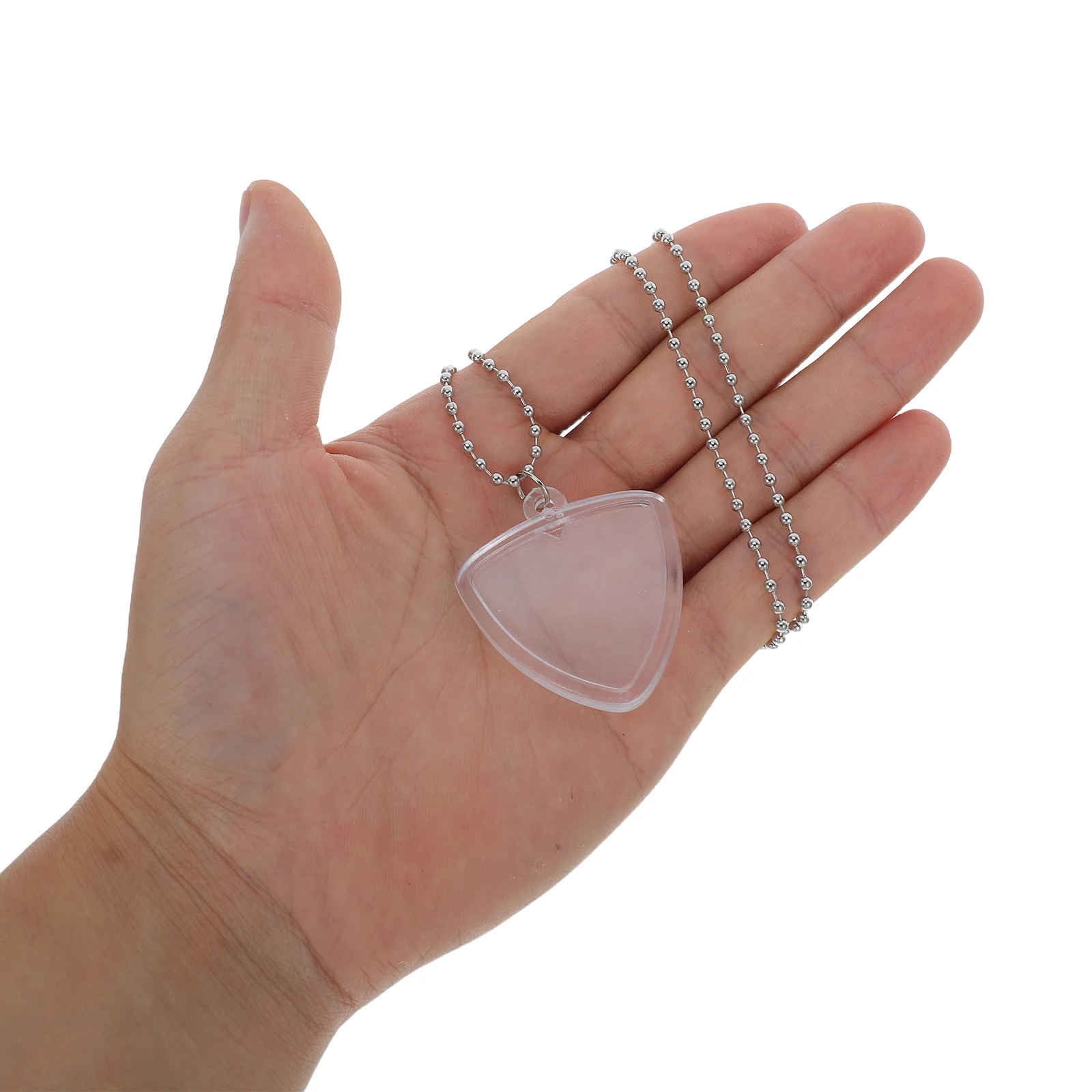 

Holder Necklace Transparent Guitar Plectrum Storage Case For Easy Organization Travel Friendly Accessory Musicians Stage