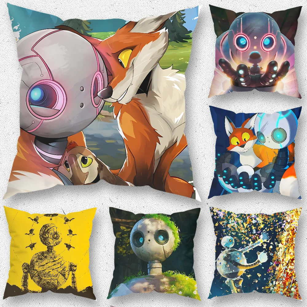 

The W-WildS R-RobotS Pillow Case For Home Bedroom Room Decoration Living Room Sofa Cushion Cover Suitable