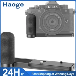Haoge Handgrip for Nikon Zf ZF Camera L-Shape Grip, With Ergonomic Silicone Side Handle Built-in Arca Plate Black MHG-ZFB