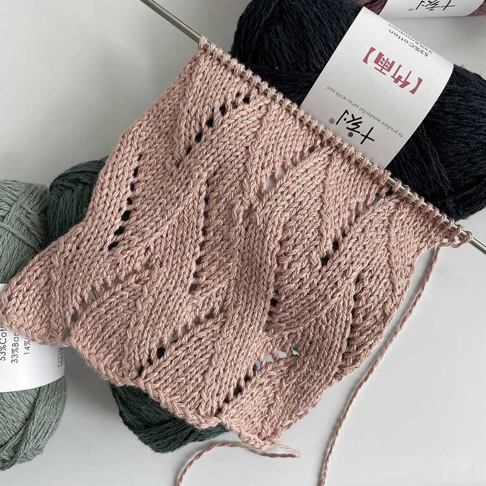100g (50g×2) Knitting Bamboo Cotton Yarn Fiber Warm Soft Natural Knitting Crochet Knitwear Wool Yarn High Quality