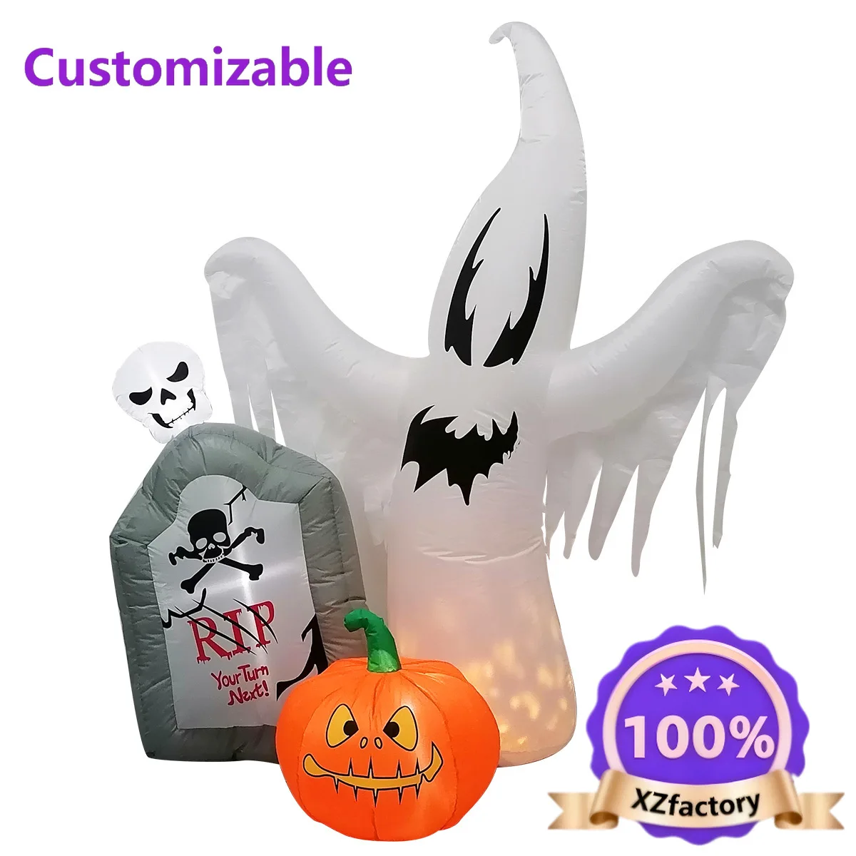 Factory Direct 2026 Top RatedSource Factory Halloween Ghost Festival Outdoor Inflatable Ornaments Halloween Inflatable Ghost Pum