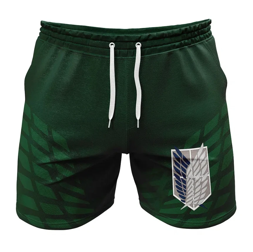 2026-bandai-attack-on-titan-survey-corps-shorts-masculinos-de-ginastica-de-verao-de-secagem-rapida-confortaveis-leves-para-praia-y2k