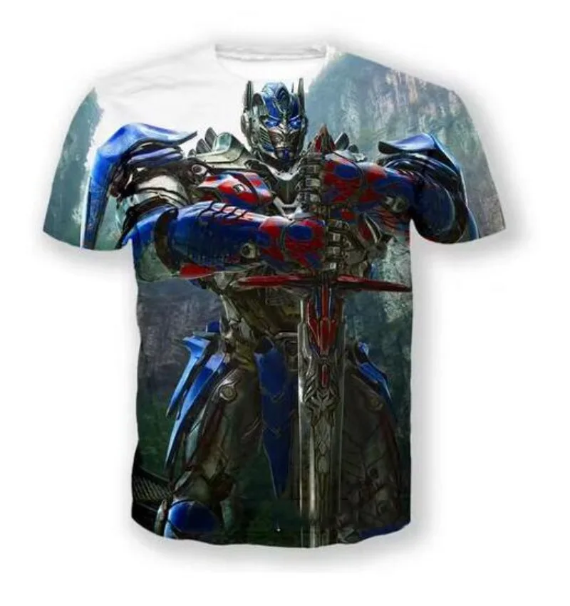 

New Fashion Men/Women Transformers 3D Print Short Sleeve T-Shirt Fashion T Shirt Sport Hip Hop Summer Tops T082