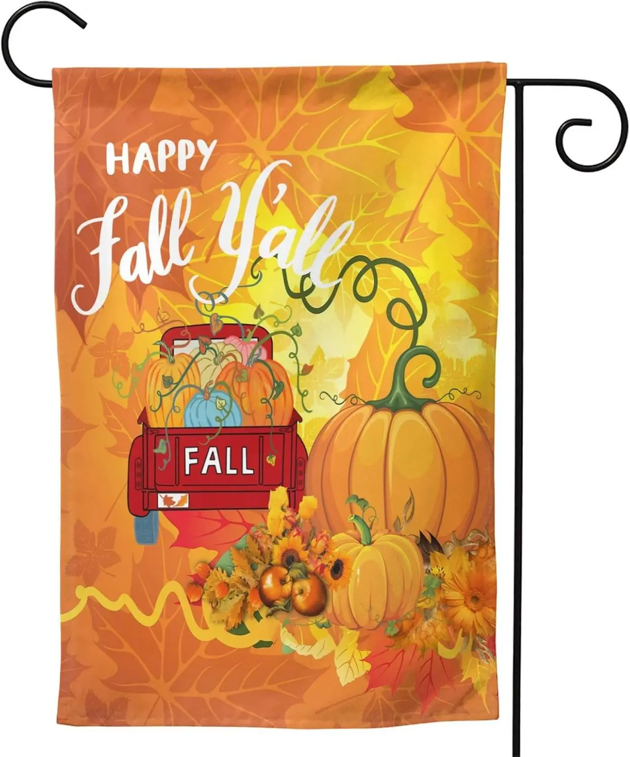 Happy Fall Autumn Pumpkin Graden Flag 12x18 Inch Outdoor Decor Yard Fall Car Garden Wall Flags For Outside Banner Decoration Hom