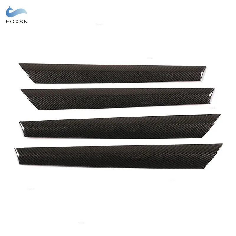 For BMW X3 F25 X4 F26 2011 2012 2013 2014 2015 2016 2017 Door Panel Window Strips Cover ABS Carbon Style Trim Inner Accessories