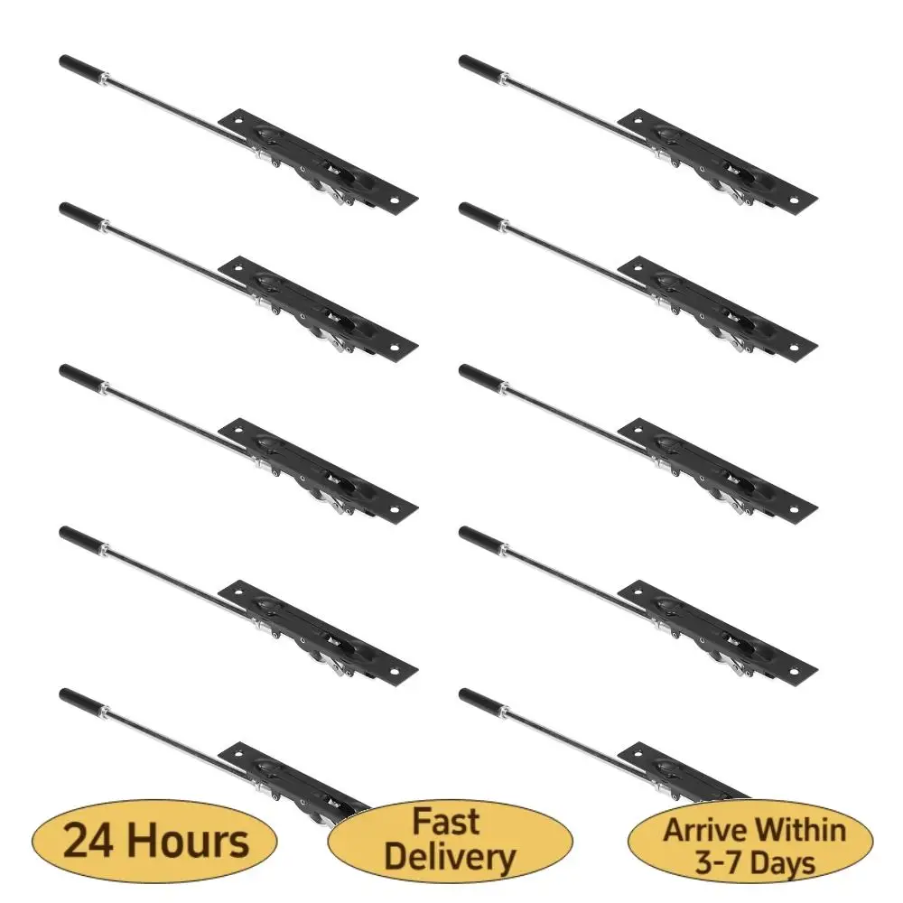 

10Pcs Lever-Type Extend Bolt Lock with Rod Stainless Steel Concealed Bolt 10In for Composite Doors/Wood Doors/Double Doors