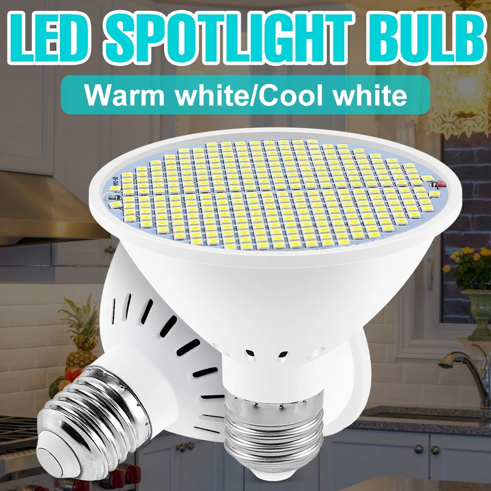 

25W LED Light Bulb E27/E26 Indoor Ceiling Lamp 220V Spotlights 110V Chandelier Home Bedroom Storage Lighting Cold/Warm White