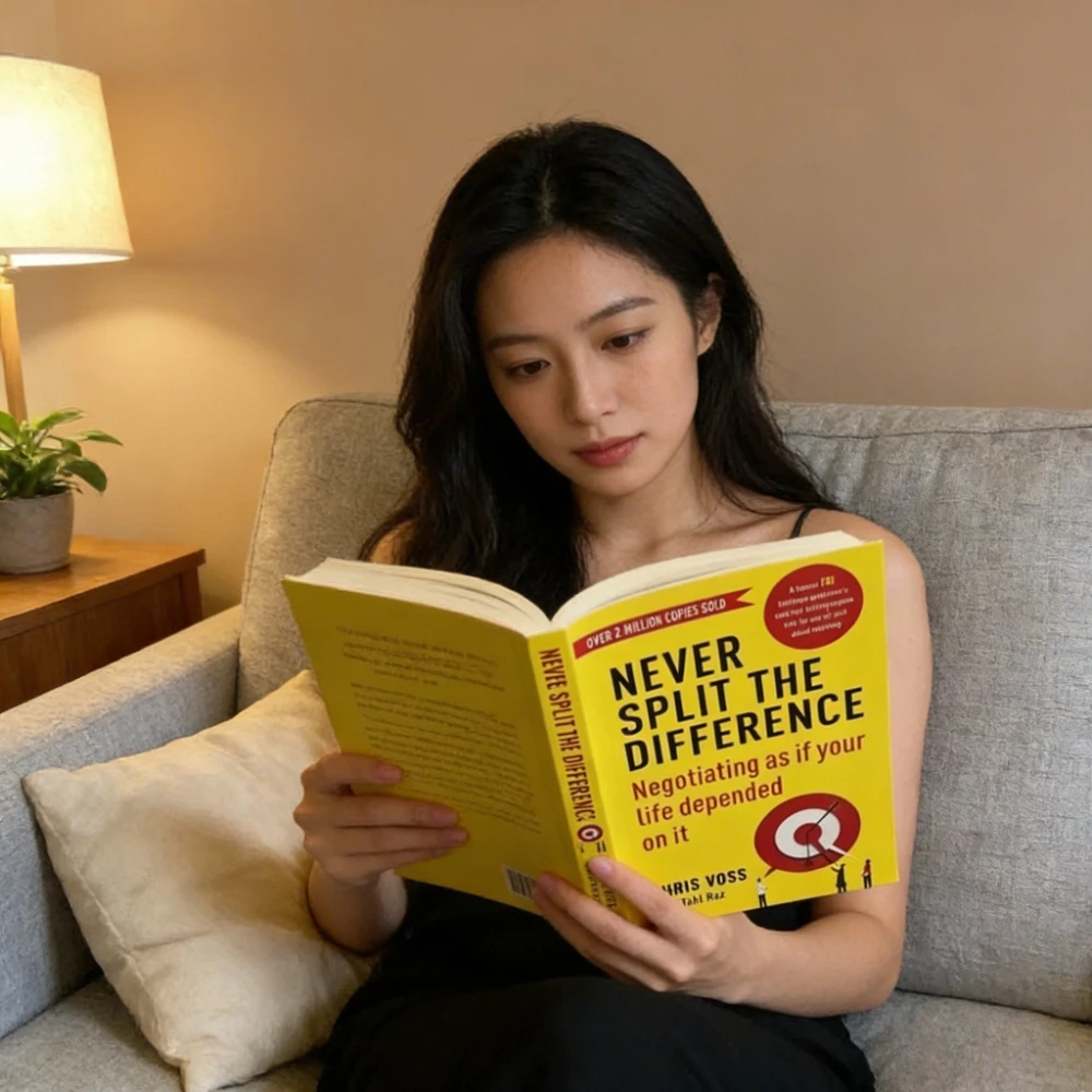 

2026 Never Split The Difference By Chris Voss Books In English for Adults Negotiations Emotional Intelligence