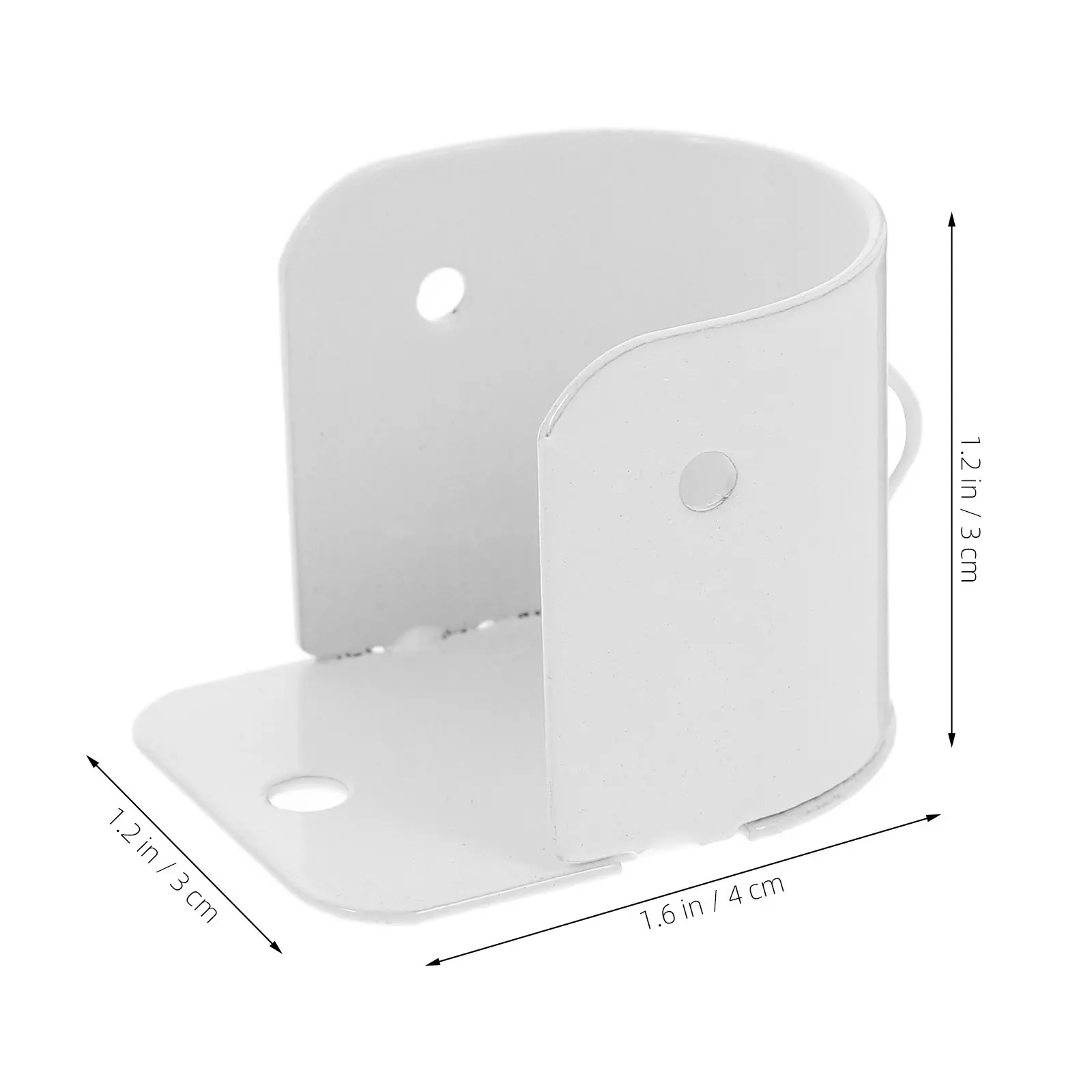 4Pcs Heavy Duty Iron Flange Socket Bracket for Closet Rod Wardrobe Shelf Support U Shape Design Easy Install Home Organization