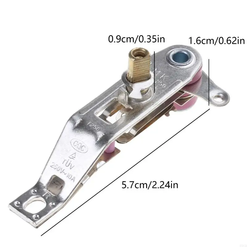 R9CD 2 ชิ้น Mechanical Temperature Controller ซ่อมเทอร์โมสวิทช์อุณหภูมิ Controller เนื้อโลหะสำหรับเตารีดไฟฟ้า